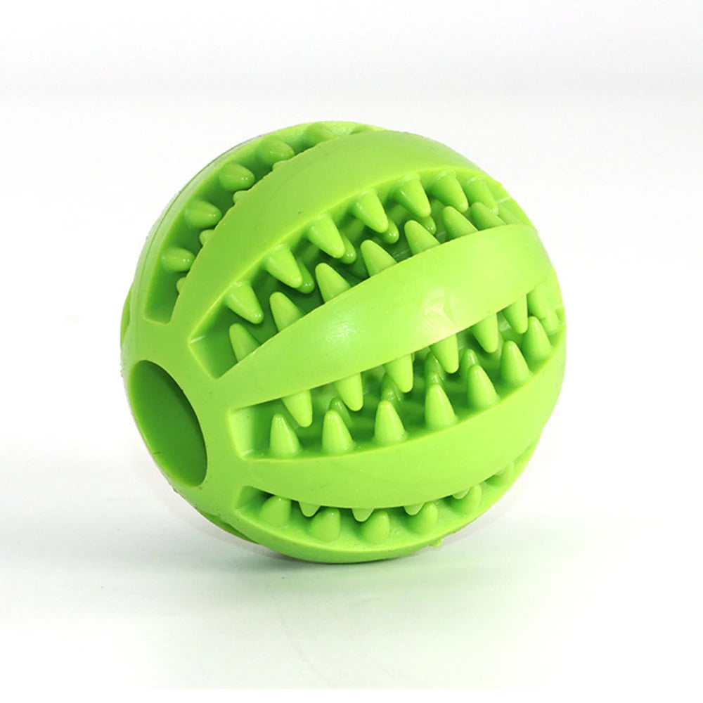 rubber dog chew toy - indestructible snack and tooth cleaning interactive ball for large dogs - durable soft pet accessories for dog training and play