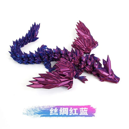 3D Dragon Rotatable Articulated Dragon Egg Kid Gifts Realistic Dragon Statue for Landscaping Decoration Printed Figures Animals
