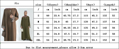 Eid Ramadan Turkey Morocco Islamic Coffee Gray Embroidery Abaya Luxury Muslim Flower Elegant Cardigan Robe Clothing for Women