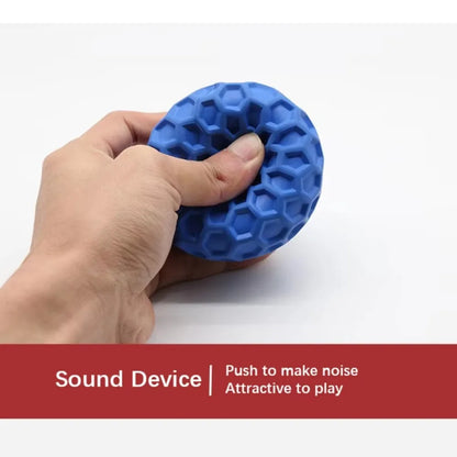 Interactive Dog Toy Balls - Bite-Resistant Rubber, Teething & Teeth Cleaning, Sound Enhanced, Honeycomb Grip, Perfect for Fetch & Chew, Dogs of All Sizes, Indoor/Outdoor Play