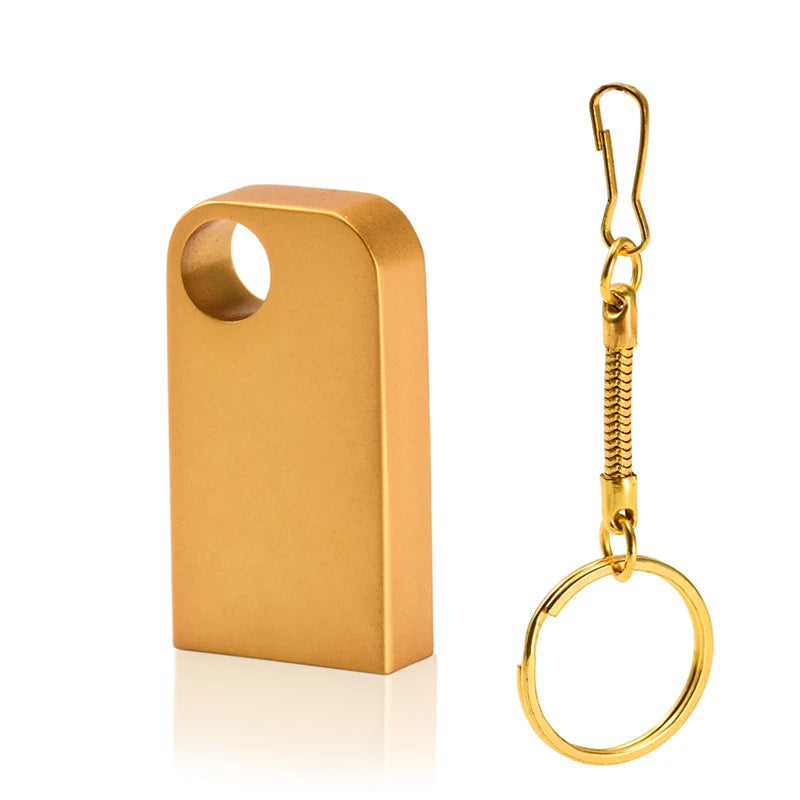 128gb metal usb flash drive keychain | high speed usb 3.0 memory stick | shatterproof waterproof pen drive for pc laptop tv | creative business gift