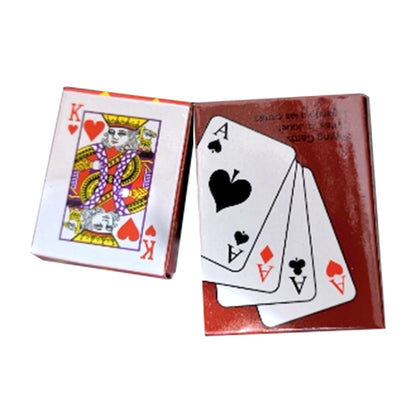 Small Mini Pokers House Portable Poker Chips Clear Playing Cards Family Game - Perfect for Game Nights, Travel, Parties, Fun Activities, and Bonding Time with Friends and Family