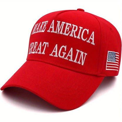 1pc Trump 2024 Make America Great Again Hat Take America Back Hat with USA Flag Embroidery Adjustable Mesh Baseball Cap