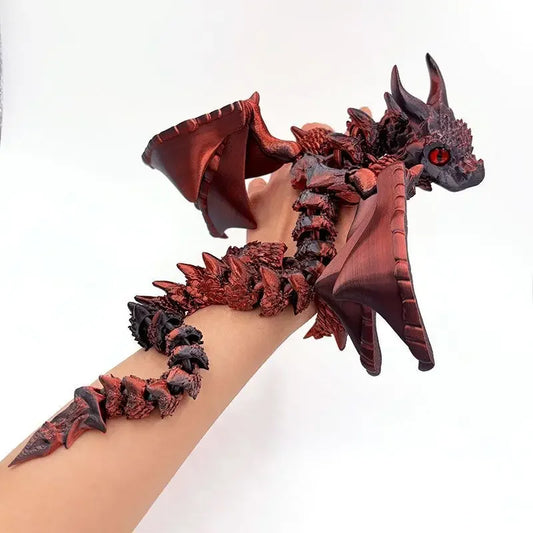 3D Dragon Rotatable Articulated Dragon Kid Gifts Realistic Statue Decor