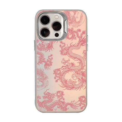 Cute 3D Cartoon Pink Dragon Shockproof Phone Case for iPhone 14/15/16 Plus, Pro, Max - Non-Slip TPU Cover