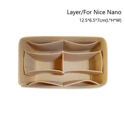 Soft Pouch Organizer Felt Insert Bag Inner Bag Handbag Insert Bag Purse LinerFor Longchamp Le Pliage Backpack Bag