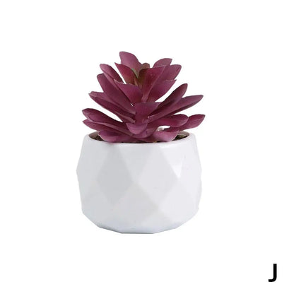 Mini Artificial Succulent Bonsai Plants, Plastic Evergreen Decor for Home, Office, Outdoor, Desktop Ornaments, Perfect for Exhibitions and Anniversaries