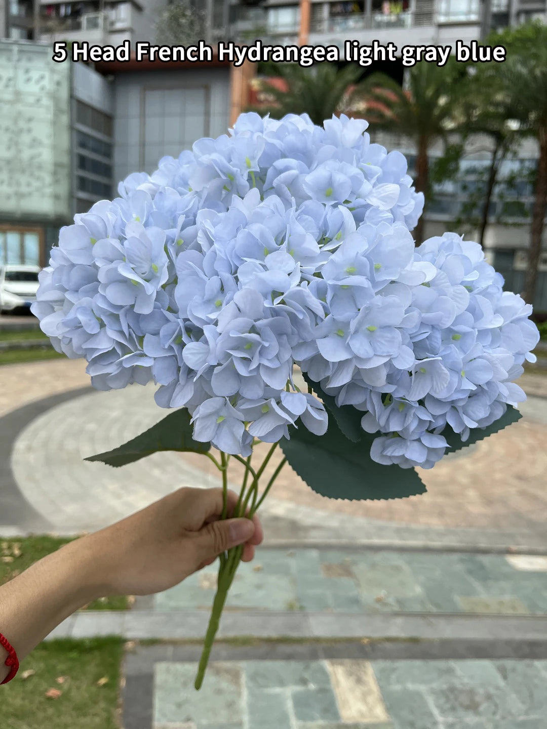 silk hydrangea bouquet artificial flowers for wedding, home decor, diy floral arrangement, bridal baby shower, indoor party decoration, large size