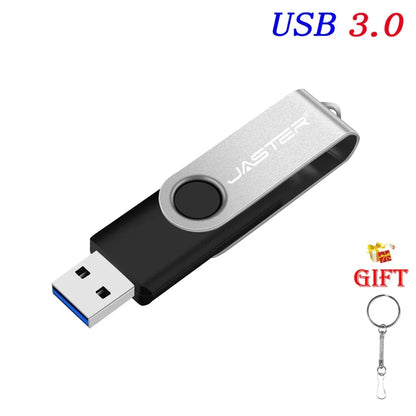 У - Тарелка USB 32GB Flash Drive 16GB Memory Stick Metal Jump Drive Swivel Pendrive Portable 64GB 128GB USB 3.0 Pen Drives for Fast Data Transfer