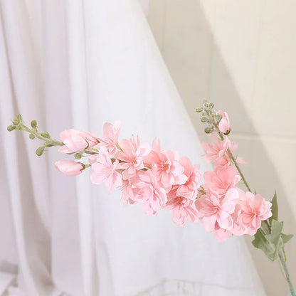 Artificial Flowers Blue Delphinium Long Stem Larkspur for Wedding Centrepieces Arrangements, Silk Flower Branch for Vase, Home Decor, Party Decorations