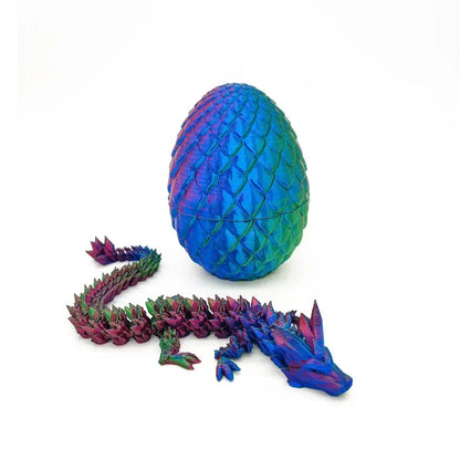 3D Printed Dragon Egg Gift Set Crystal Collectible Statue Home Decor