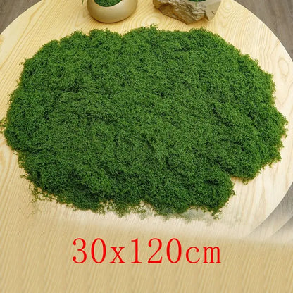 Artificial Green Moss for DIY Crafts | Faux Silk Moss for Home Decor, Garden Landscaping, Outdoor Displays | Realistic Grass Look for Creative Projects | Single Piece