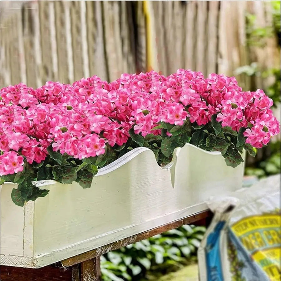 silk begonia artificial flowers bouquet, home and event decor, ideal for weddings, anniversaries, birthdays, indoor outdoor use, elegant silk floral arrangement