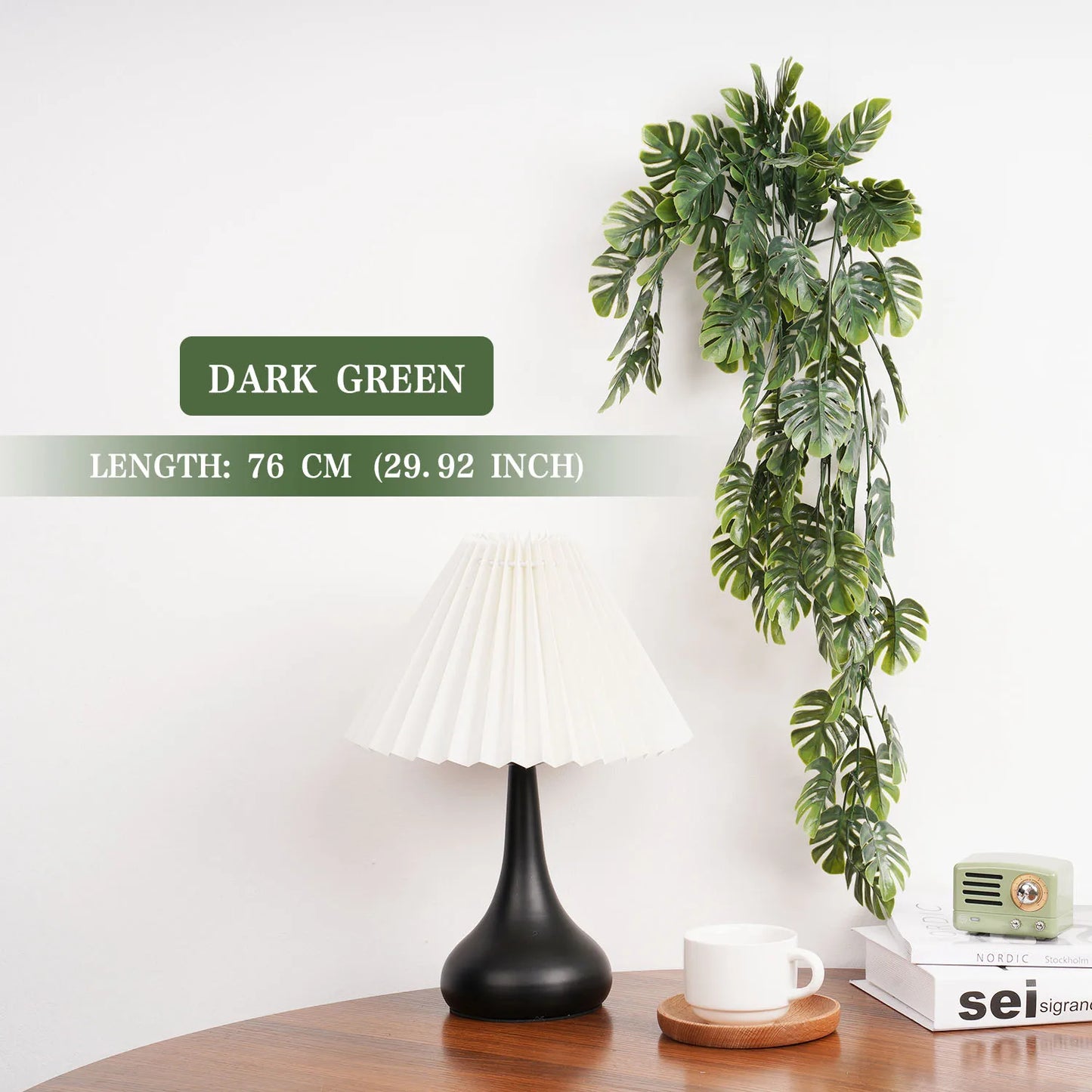 artificial 79cm hanging vine plant for home and garden decor, plastic persian fern and turtle leaf for wedding, party, balcony, and exhibition use