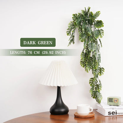 Artificial 79cm Hanging Vine Plant for Home and Garden Decor, Plastic Persian Fern and Turtle Leaf for Wedding, Party, Balcony, and Exhibition Use