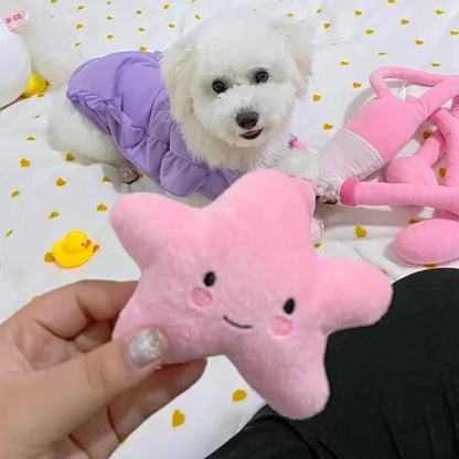 Small Dog Puppy Chew Toy | Fleece Squeaky Animal Design | Bite-Resistant and Safe | Interactive Play and Training | Durable Soft Texture | Ultimate Pet Entertainment
