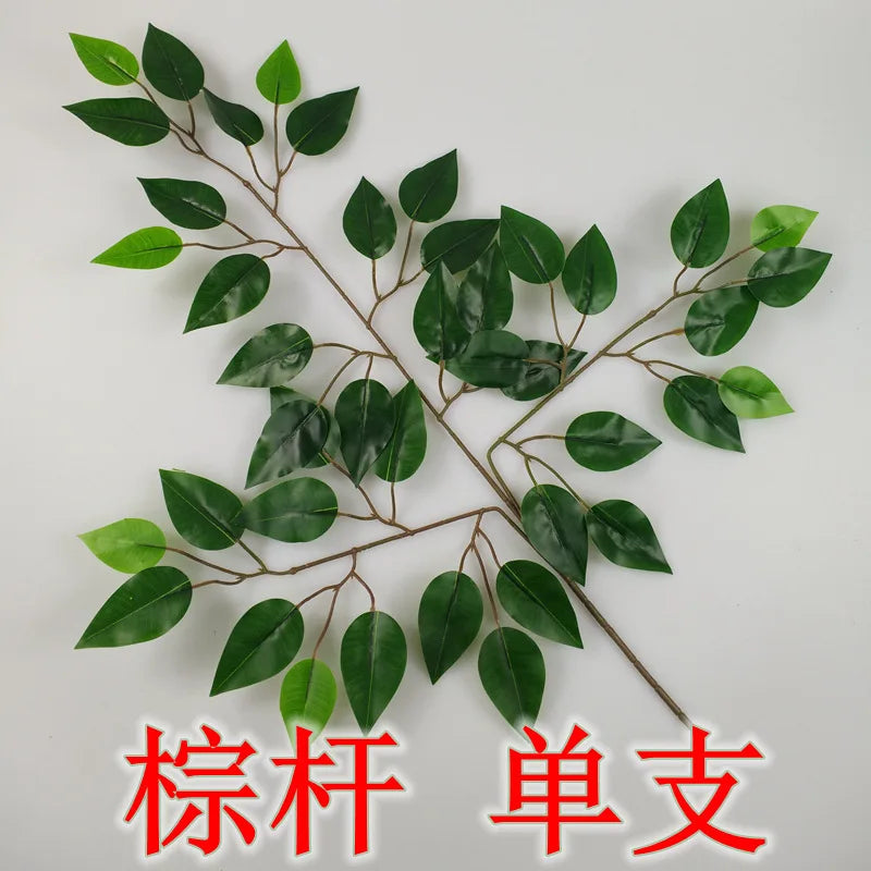 artificial eucalyptus leaf branch, plastic decorative plant for bridal shower, desktop or outdoor use, cloth texture, perfect for exhibitions and home decor