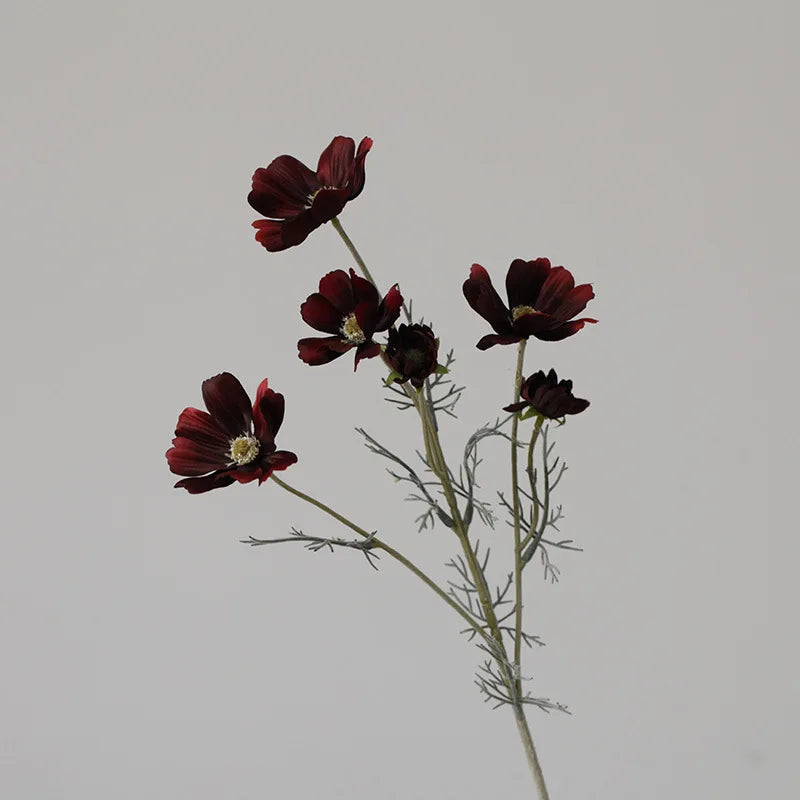 artificial gerbera daisy flower 60cm white silk stem for home, wedding, table, indoor decor - perfect for anniversary, baby shower, bridal party, birthday, housewarming