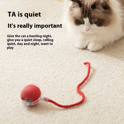 4.522 B0DH2G8ZJ6 Green Rechargeable Cat Toys Interactive Smart Pet Interaction Automatic Rolling Ball Toy Accessories for Cats Electric Dog Ball Things
