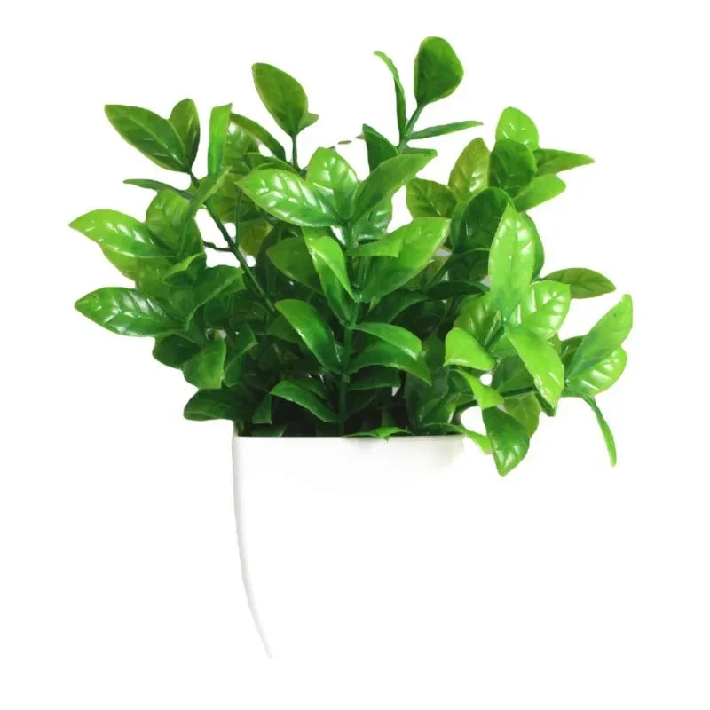 artificial bonsai eucalyptus potted plant | indoor outdoor decoration | plastic greenery for home garden bedroom | desktop display | 1pc | chinese made