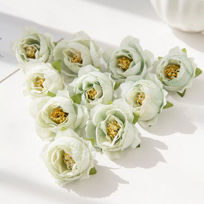 Artificial Silk Peony Flower Heads 40/80pcs for DIY Wedding Decor, Home Vase Arrangement, Bridal Wreaths, Party Centrepieces, Baby Shower, Indoor Decorations