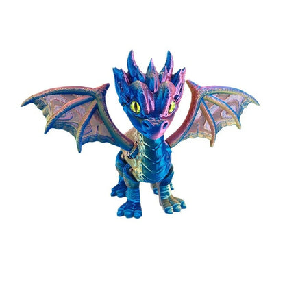3D Printed Dragon Fidget Toy Articulated Demon Figurine Statue Gift