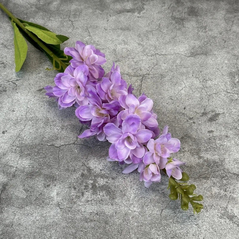 artificial hyacinth floral branch - violet pp material for home decoration, wedding, anniversary, birthday, bridal shower, indoor use, non-toxic, realistic look