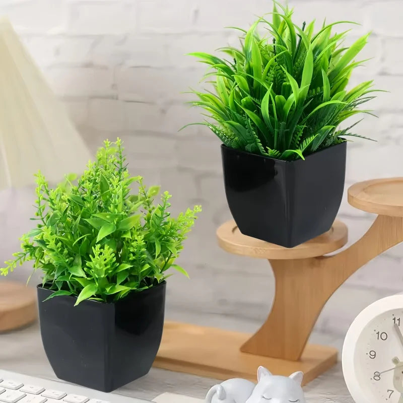 artificial green plant decoration - plastic branch for home, office, outdoor garden, wedding, party, exhibition display, engage greenery enhancer