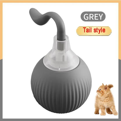4.462 B0DKJPVJK4 green Automatic Rolling Ball Interactive Ball Cat Toys Pet Supplies Electric Dog and Cat Training To Imitate Rat Rechargeable Products