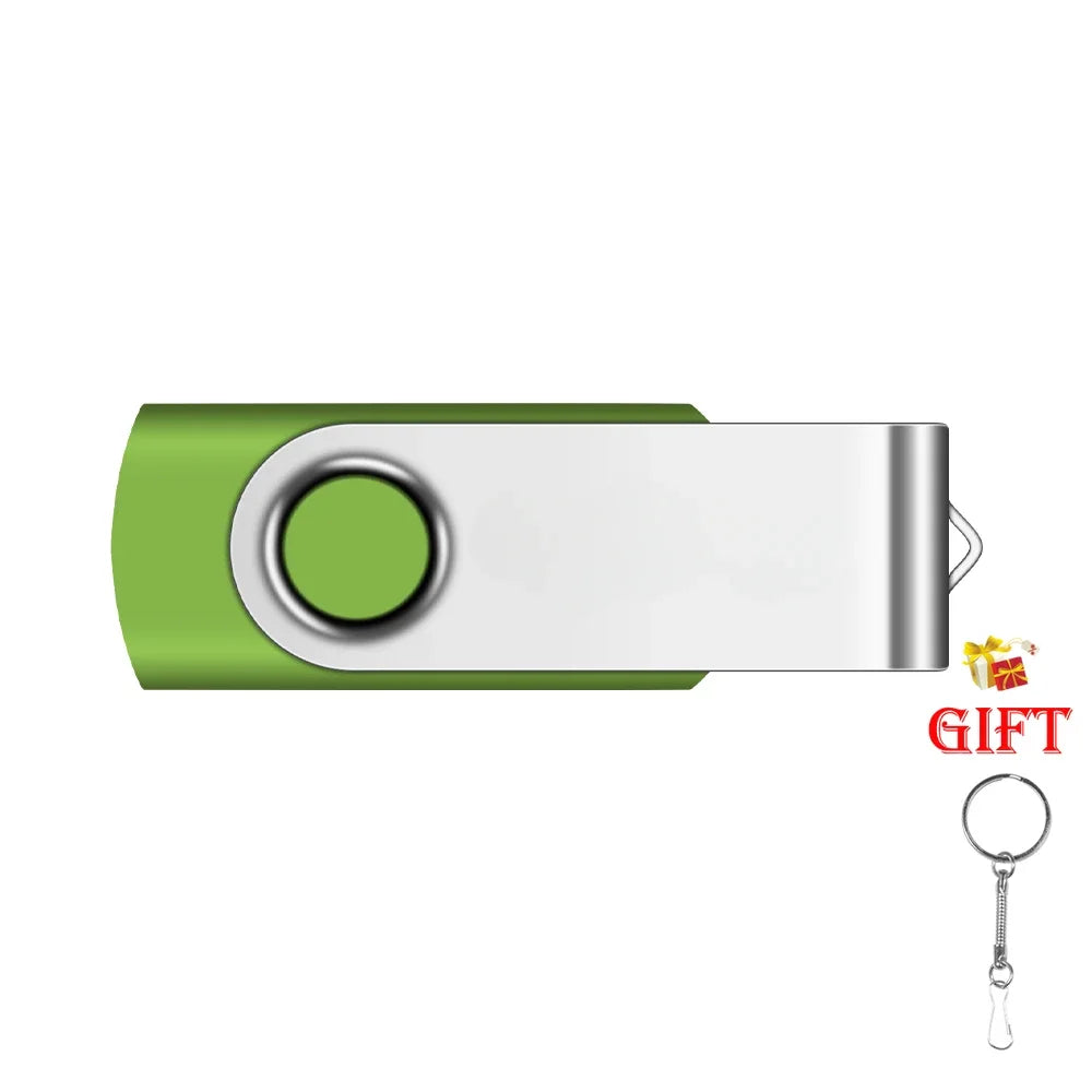usb flash drive 128gb/64gb/32gb/16gb/8gb/4gb memory stick - high speed, colourful, portable storage for laptop, pc, tv - creative business gift keychain