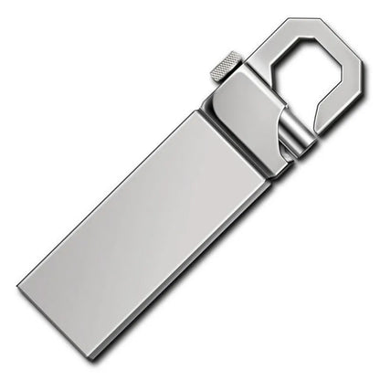 Metal USB Flash Drive 32GB to 512GB, Silver/Gold Memory Stick, USB 2.0 U Disk, Secure and Durable Storage Solution for PCs, Laptops, and Data Transfer