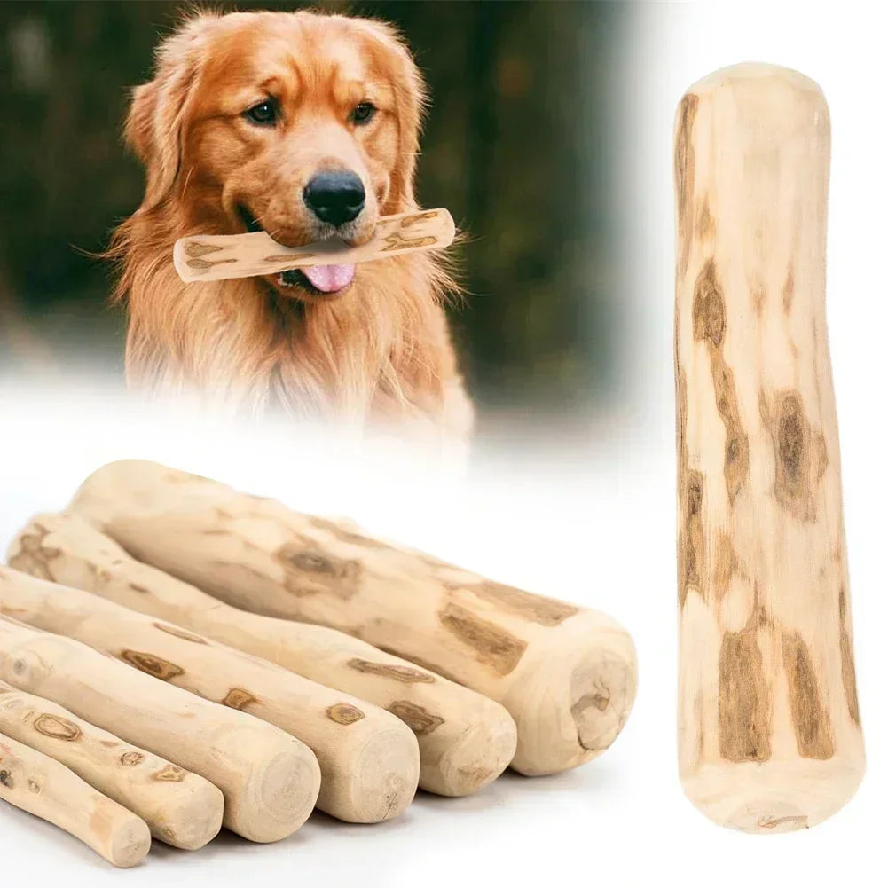 natural wood dog chew sticks - safe non-toxic dental toys, promotes healthy teeth, anxiety relief, durable pet chews for puppies and adults, enhances calmness, ideal for all dogs