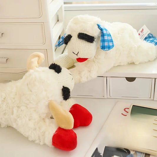 Soft Fleece Squeaky Dog Toy for Medium Breeds | Durable Plush Lamb & Alpaca Design | Gentle Chew Entertainment | Indoor & Outdoor Pet Play | Ready-to-Gift