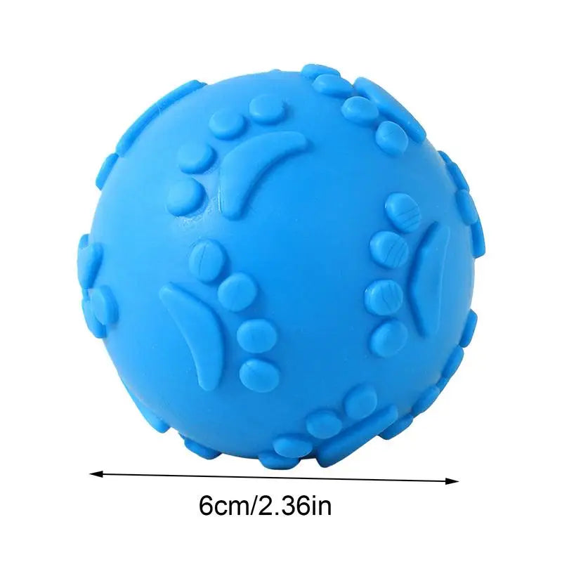 squeaky dog chew ball, durable latex, interactive toy for small to large breeds, great for outdoor activities, non-toxic, ideal for fetch and play, promotes exercise and fun