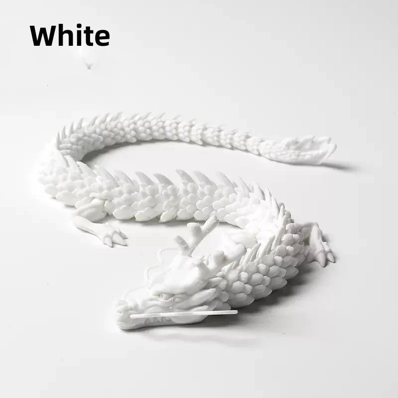60/45/30cm 3d printed chinese dragon shenlong crafts ornamentstoy joint movable dragon model home office decoration decor gifts