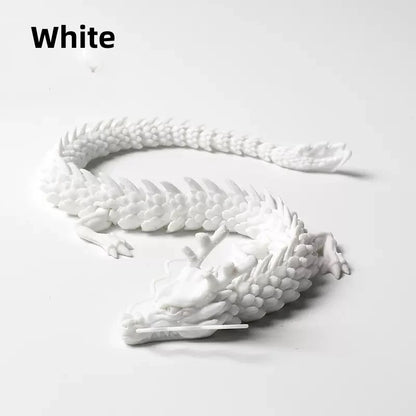 60/45/30cm 3D printed Chinese dragon Shenlong crafts ornamentsToy joint movable dragon Model Home Office Decoration Decor Gifts