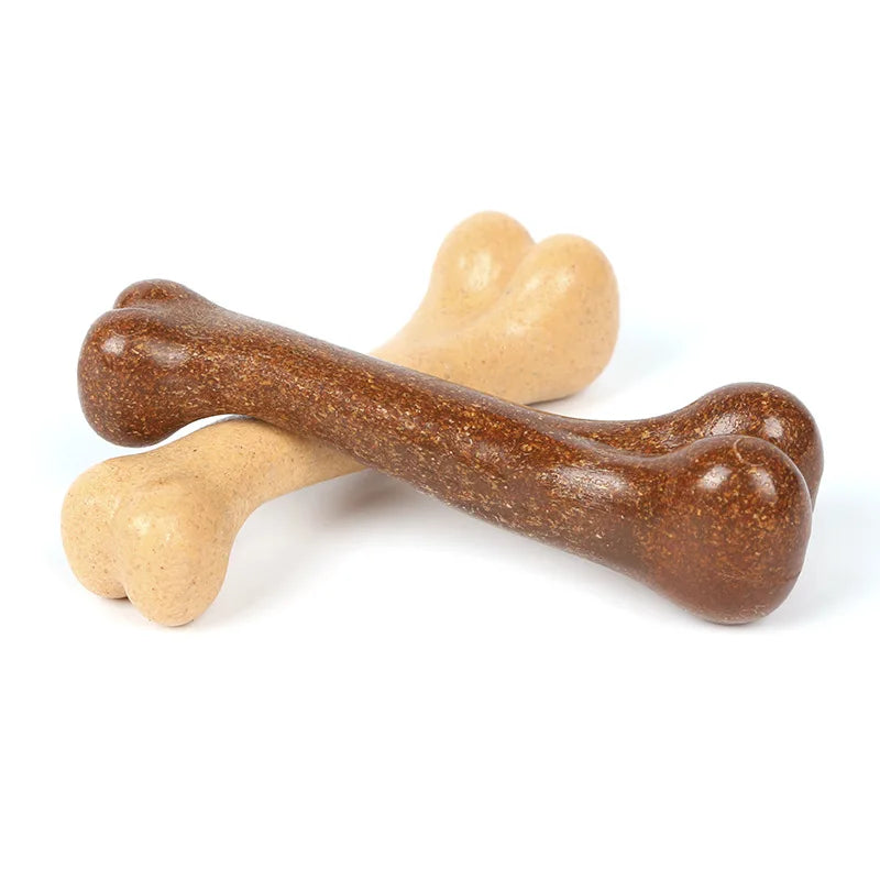 durable wooden dog chew toys, non-toxic safe material, tough anti-bite design, ideal for dental health, stress relief, interactive play, suitable for small, medium, large dogs