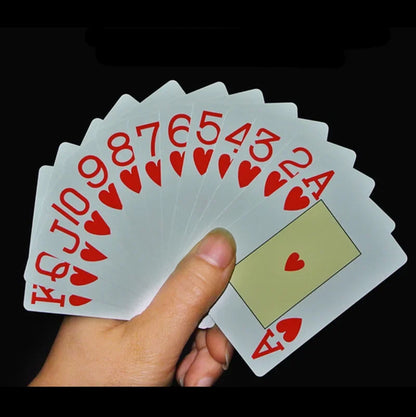 2 Sets/Lot Classic Poker Cards Big Typeface Plastic Waterproof Game Cards - Durable, Easy to Read, Perfect for Family Game Nights and Parties, Ideal for All Skill Levels