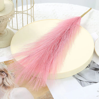 Artificial Pampas Grass Bouquet, 42cm Fake Reed Grass for Boho Decor, Indoor Outdoor Vase Display, Party Bridal Shower Decoration, Plastic Flower Arrangement, Multiple Pack Options