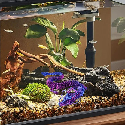 Crystal Dragon Action Figures 3D Printed Articulated Dragon With Egg Dinosaur Christmas Fidget Toy For Girls Kids Easter Basket