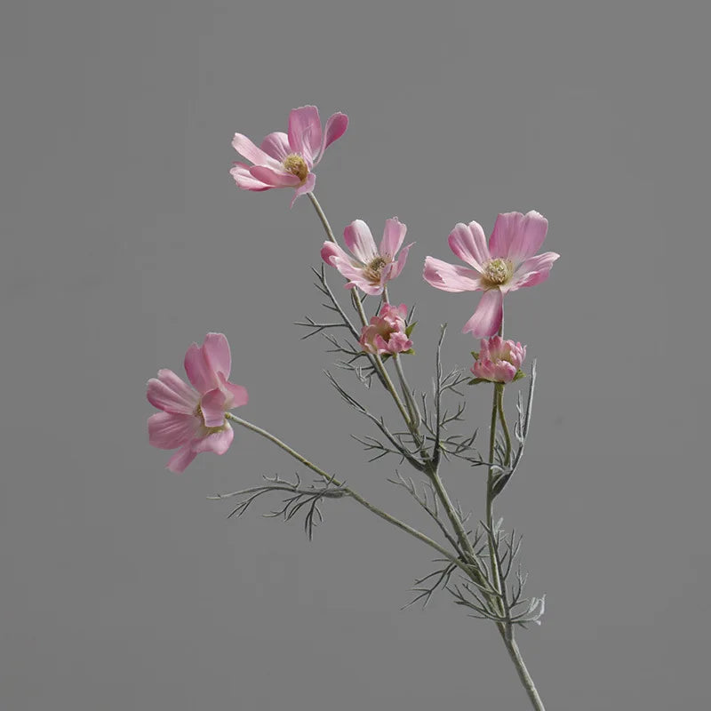 artificial gerbera daisy flower 60cm white silk stem for home, wedding, table, indoor decor - perfect for anniversary, baby shower, bridal party, birthday, housewarming