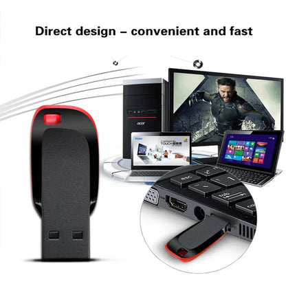 Waterproof USB 2.0 Flash Drive Memory Stick - 8GB to 128GB Storage for Laptops, PCs, Cars, TVs - Black with Red Edges - Ideal for Weddings, Business, Photography Studio Gifts