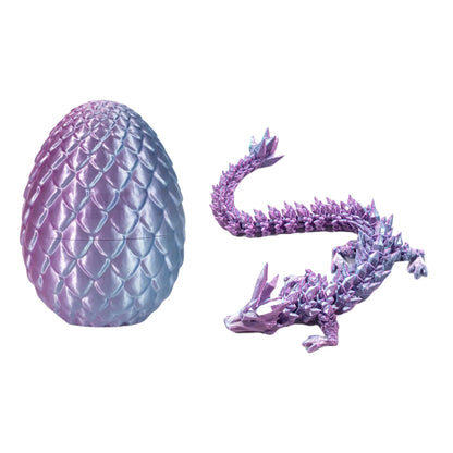 3D Printed Dragon Egg Gift Set Crystal Collectible Statue Home Decor