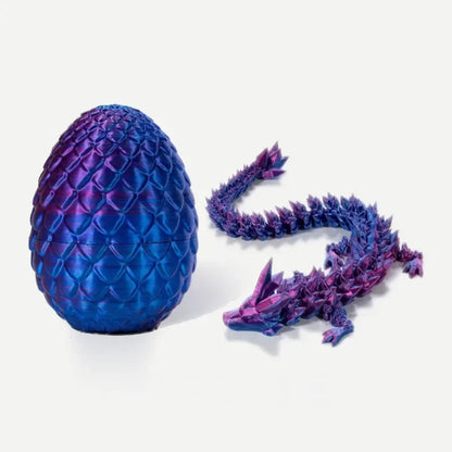 1PCS 3D Printed Dragon Egg Full Joint Model Movable Jewelry Toy Game