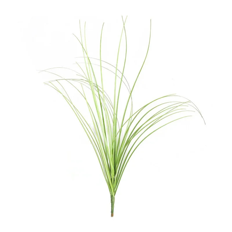 artificial green grass bush set - pvc material, 10 piece decorative faux reeds for home, outdoor, and exhibition use, perfect for floor display and simulated grasslands
