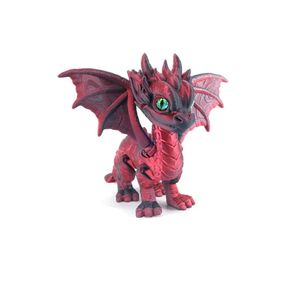 3D Printed Dragon Fidget Toy Articulated Demon Figurine Statue Gift