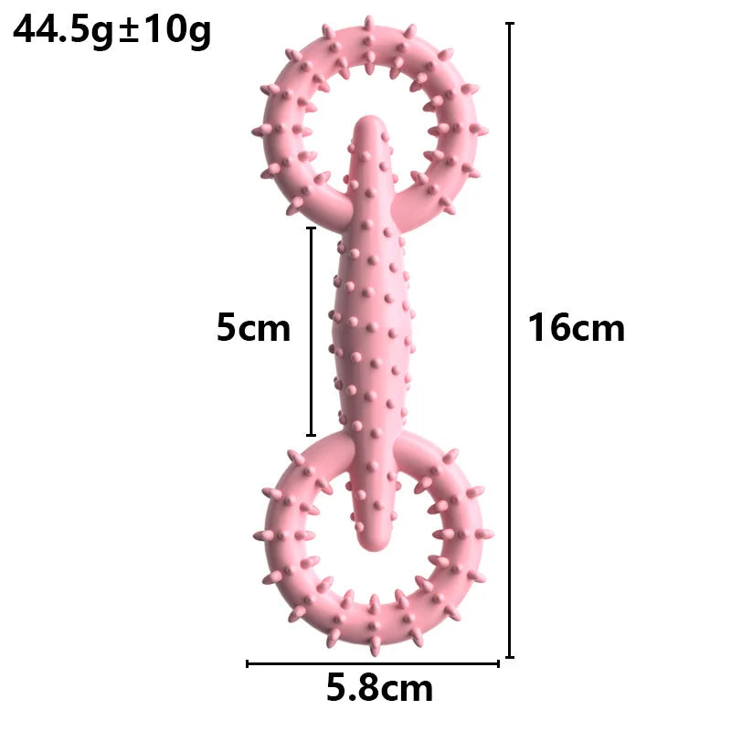 durable dog chew toy for small breeds, premium rubber, bite resistant, teeth cleaning aid, puppy teething, indoor outdoor play, enhances pet dental health