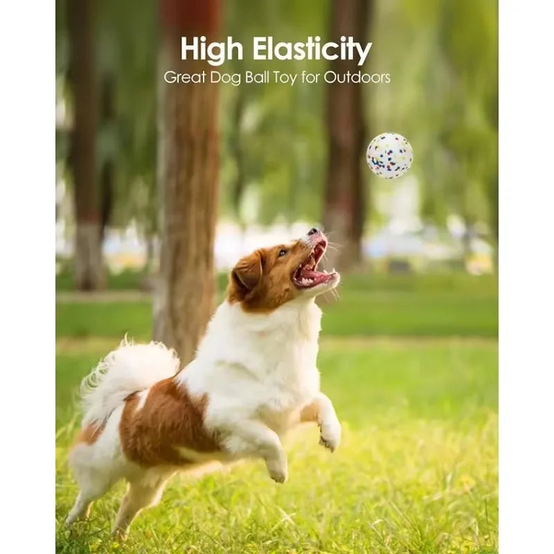 durable dog chew ball toy, lightweight elastic etpu, bite resistant for fetch & play, ideal for all dog sizes, indoor & outdoor use, single or double set option