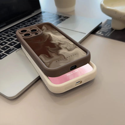 Watercolour Oil Painting Soft Silicone Case for iPhone 14/15/16 Plus, Pro, Max - Shockproof, Anti-Fingerprint, Dustproof