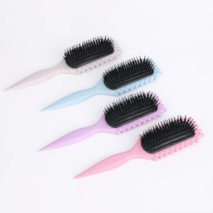 B0CZQYDWFR Salon Styling Curly Hair Styling Brush Curl Hair Brush for Combing and Shaping Men's and Women's Curls Reduce Pulling Tools